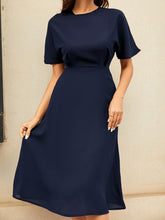 Load image into Gallery viewer, Round Neck Short Sleeve Midi Dress
