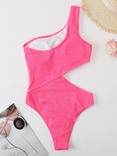 Load image into Gallery viewer, Cutout One Shoulder One-Piece Swimwear
