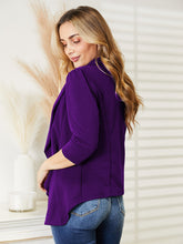 Load image into Gallery viewer, Ninexis Open Front 3/4 Sleeve Full Size Cardigan
