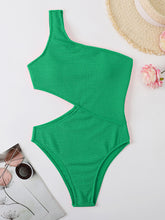 Load image into Gallery viewer, Cutout One Shoulder One-Piece Swimwear
