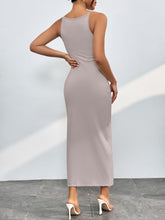 Load image into Gallery viewer, Round Neck Wrap Midi Cami Dress
