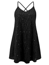 Load image into Gallery viewer, Sequin V-Neck Mini Cami Dress
