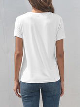 Load image into Gallery viewer, Graphic Round Neck Short Sleeve T-Shirt
