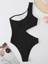 Load image into Gallery viewer, Cutout One Shoulder One-Piece Swimwear
