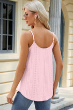 Load image into Gallery viewer, Eyelet Scoop Neck Ruched Cami
