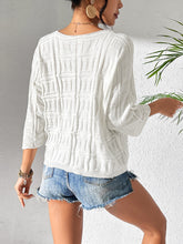 Load image into Gallery viewer, V-Neck Three-Quarter Sleeve Knit Top
