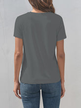 Load image into Gallery viewer, Graphic Round Neck Short Sleeve T-Shirt
