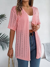 Load image into Gallery viewer, Openwork Open Front Half Sleeve Cardigan
