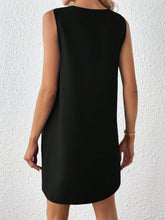 Load image into Gallery viewer, Notched Sleeveless Mini Tank Dress
