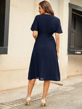 Load image into Gallery viewer, Round Neck Short Sleeve Midi Dress
