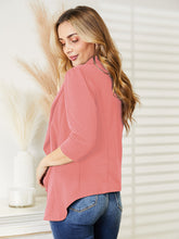 Load image into Gallery viewer, Ninexis Open Front 3/4 Sleeve Full Size Cardigan
