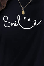 Load image into Gallery viewer, SMILE Round Neck Short Sleeve T-Shirt
