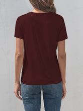 Load image into Gallery viewer, Graphic Round Neck Short Sleeve T-Shirt
