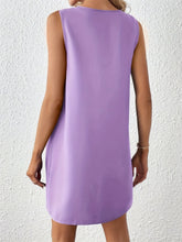 Load image into Gallery viewer, Notched Sleeveless Mini Tank Dress
