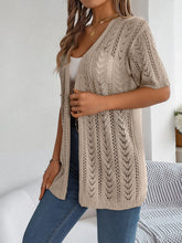 Load image into Gallery viewer, Openwork Open Front Half Sleeve Cardigan
