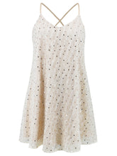 Load image into Gallery viewer, Sequin V-Neck Mini Cami Dress
