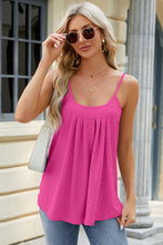 Load image into Gallery viewer, Eyelet Scoop Neck Ruched Cami
