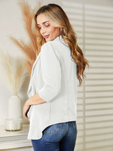 Load image into Gallery viewer, Ninexis Open Front 3/4 Sleeve Full Size Cardigan
